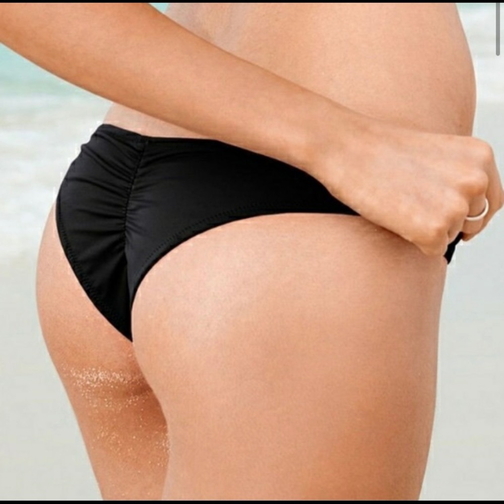 Victoria’s Secret Itsy Ruched Bikini Bottom - Blk
